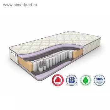 Матрас Eco Foam TFK, размер 200 х 200 см, высота 19 см, жаккард