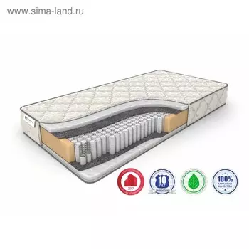 Матрас Eco Holl S-1000, размер 140 х 200 см, высота 21 см, трикотаж