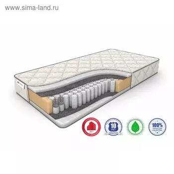 Матрас Eco Holl TFK, размер 80 х 190 см, высота 21 см, жаккард