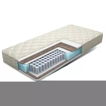 Матрас Eco Paradise, размер 120х200 см, высота 20 см, чехол жаккард-эко + подарок бамбуковая подушка