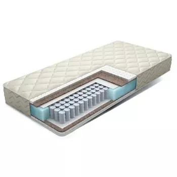 Матрас Eco Paradise, размер 160х195 см, высота 20 см, чехол жаккард-эко + подарок бамбуковая подушка