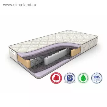Матрас Eco Strong BS-120, размер 200 х 200 см, высота 20 см, жаккард