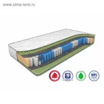 Матрас Ergo Smart Zone, размер 120 х 200 см, высота 21 см, трикотаж