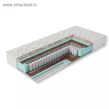 Матрас «Эко 15 Зима-Лето», размер 180 190 см, высота 20 см, жаккард