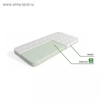 Матрас «Эластик 10», размер 80х195 см, высота 10 см, чехол микрофибра