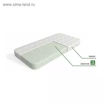 Матрас «Эластик 14», размер 180х195 см, высота 14 см, чехол микрофибра