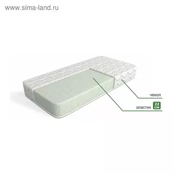 Матрас «Эластик 22», размер 140х195 см, высота 22 см, чехол микрофибра