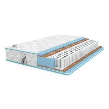 Матрас «Кокос ППУ 20», 160х190 см, высота 21 см, чехол жаккард