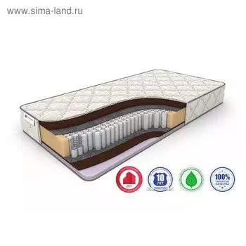 Матрас Kombi-1 S-1000, размер 120 х 190 см, высота 21 см, трикотаж