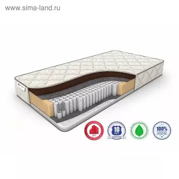 Матрас Kombi-2 S-1000, размер 180 х 190 см, высота 21 см, трикотаж