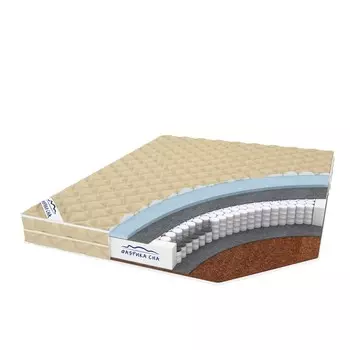 Матрас «Лана Лайт», размер 160х190 см, высота 17 см, полиэстер