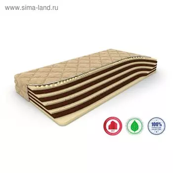 Матрас Mix Massage, размер 180 х 190 см, высота 21 см, велюр