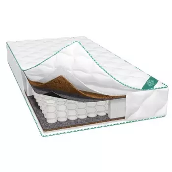 Матрас PREMIUM кокос-10, размер 90х200 см, высота 19 см, чехол жаккард