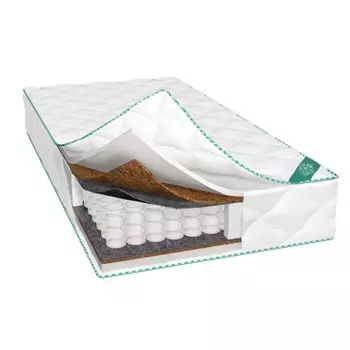 Матрас PREMIUM струтто-кокос, размер 90х190 см, высота 22 см, чехол трикотаж