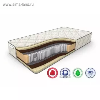 Матрас Prime Medium S-2000, размер 150 х 200 см, высота 25 см, трикотаж