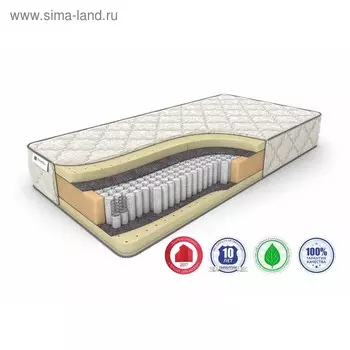 Матрас Prime Soft S-1000, размер 140 х 200 см, высота 27 см, трикотаж