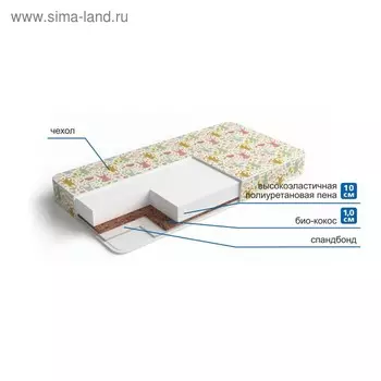 Матрас «Родничок», размер 60х160 см, высота 11 см, чехол хлопок