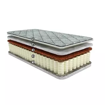 Матрас Silver Dream Combo TFK-512, размер 75х175 см, высота 19 см, чехол трикот