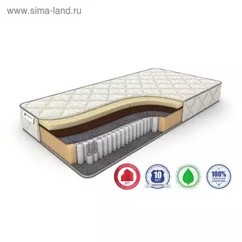 Матрас Single SleepDream Medium S-1000, размер 180 х 190 см, высота 19 см, трикотаж