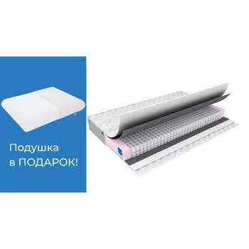 Матрас Ultra Soft, размер 180х190 см, высота 18 см, чехол жаккард + подарок бамбуковая подушка