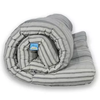 Матрас ватный 140200 см, высота 7 см, чехол тик, МИКС