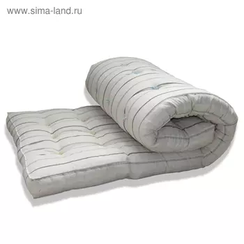 Матрас ватный 160190 см, тик (хлопок 50%, пэ 50%)
