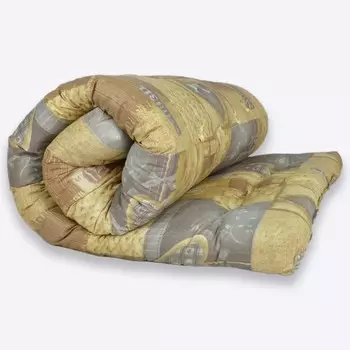 Матрас ватный 90200 см, высота 7 см, чехол полиэстер, МИКС