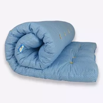 Матрас ватный 90200 см, высота 7 см, чехол бязь, МИКС