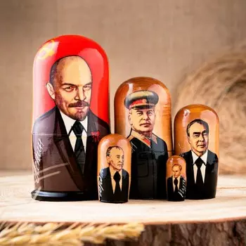 Матрешка "Ленин" 5 кукол