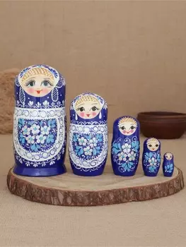 Матрешка "Новый жемчуг" 5 кукольная