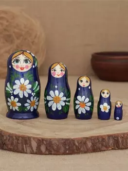 Матрешка "Полянка" 5 кукольная