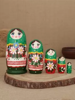 Матрешка "Ромашковый луг" 5 кукольная