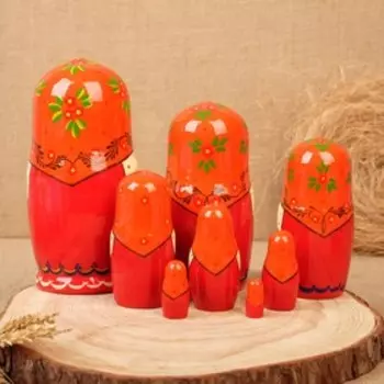 Матрешка "Россияночка", 19 см, 8 кукольная