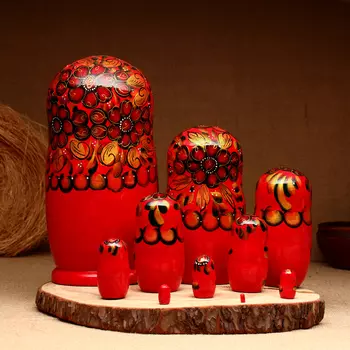 Матрёшка 10-кукольная "Диана", 23-27 см