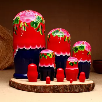 Матрёшка 10-кукольная "Юлия", 23-27 см