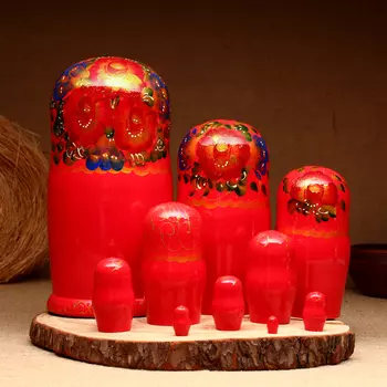 Матрёшка 10-кукольная "Раиса", 23-27 см