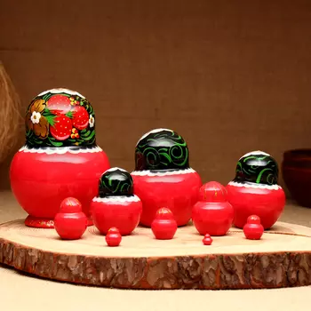 Матрёшка 10-кукольная "Регина", 12-13 см