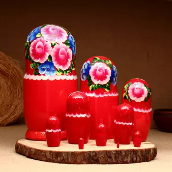 Матрёшка 10-кукольная "Светлана", 23-27 см