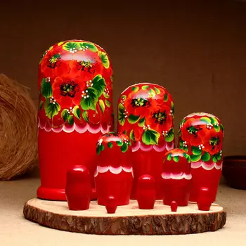 Матрёшка 10-кукольная "Татьяна", 23-27 см