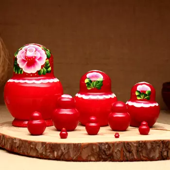 Матрёшка 10-кукольная "Ульяна", 12-13 см