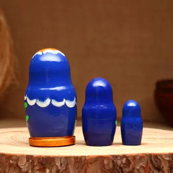 Матрёшка 3х-кукольная, "Инесса краса", 10-11 см