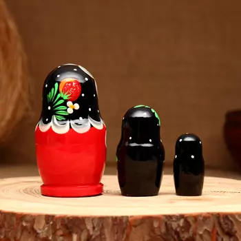 Матрёшка 3х-кукольная, "Лаура краса", 10-11 см