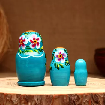 Матрёшка 3х-кукольная,"Таисия краса", 10-11 см