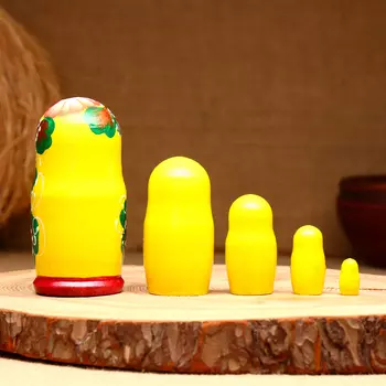 Матрёшка 5-кукольная "Каролина незабудки", 10-11 см