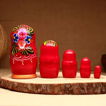 Матрёшка 5-кукольная "Настасья", 14-15 см