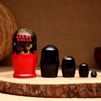 Матрёшка 5-кукольная "Тина рябина", 10-11 см