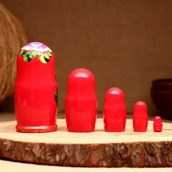 Матрёшка 5-кукольная "Венера красная", 10-11 см