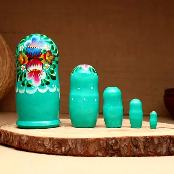 Матрёшка 5-кукольная "Виолетта", 14-15 см