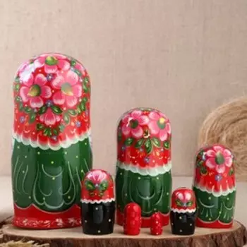 Матрёшка «Цветочная поляна», 7 кукольная