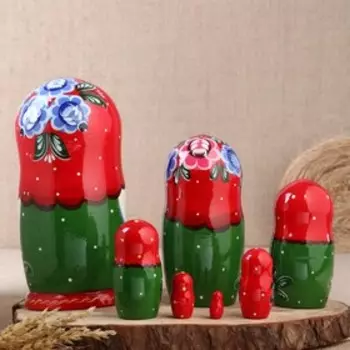 Матрёшка «Городецкая», 7 кукольная